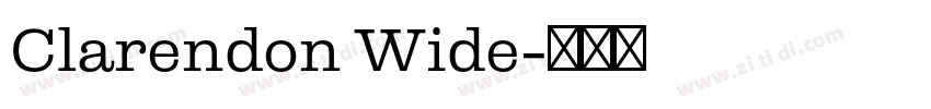 Clarendon Wide字体转换